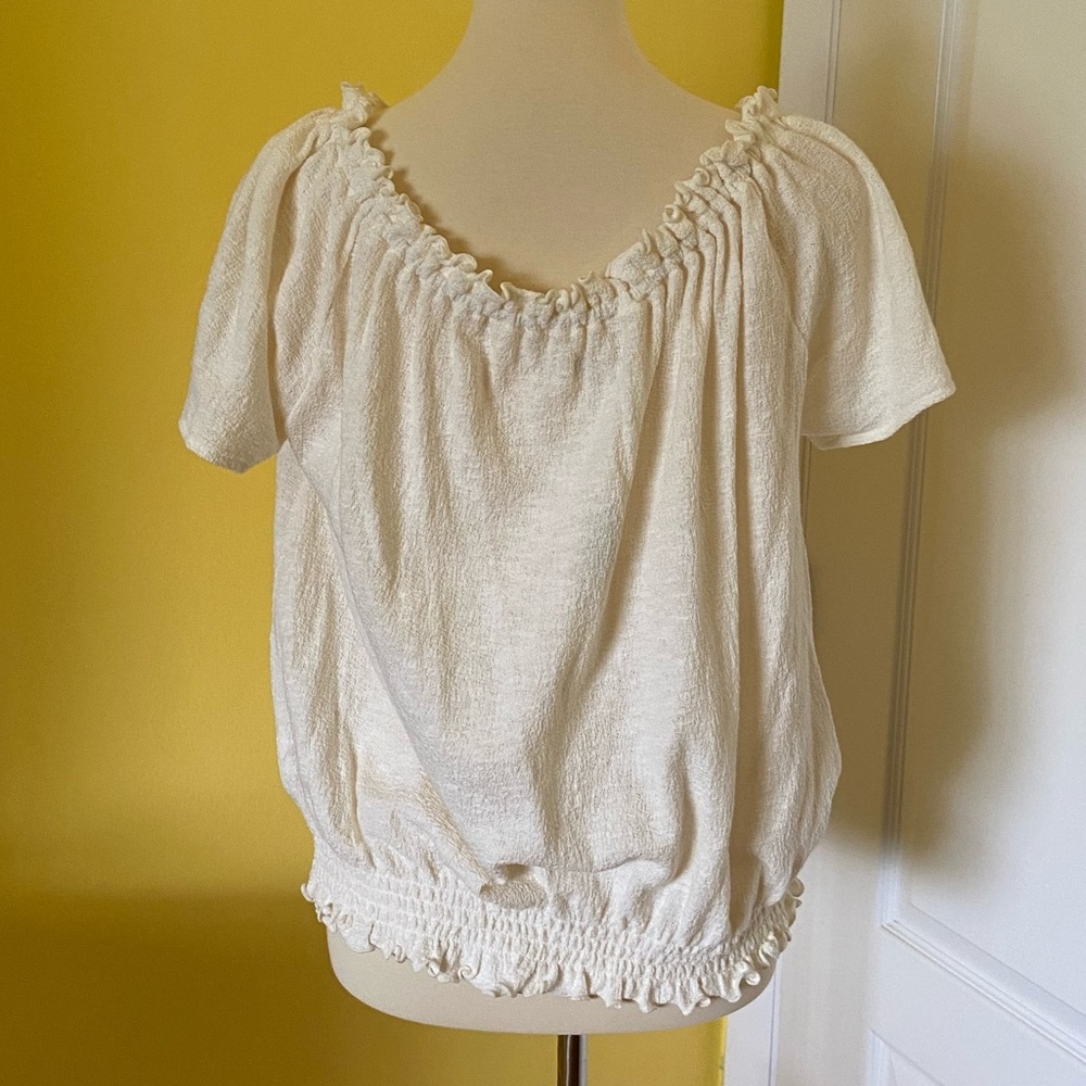 NWT Madewell Texture & Thread Drawstring Top - Picture 7 of 11